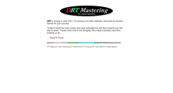 Desktop Screenshot of drtmastering.com